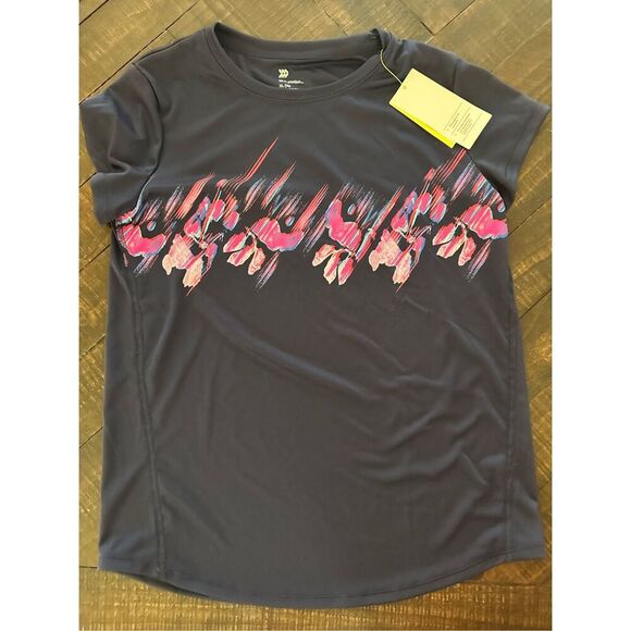 All in Motion Blue and Pink Girls Size XL 14 Active Wear Top New - Picture 1 of 3
